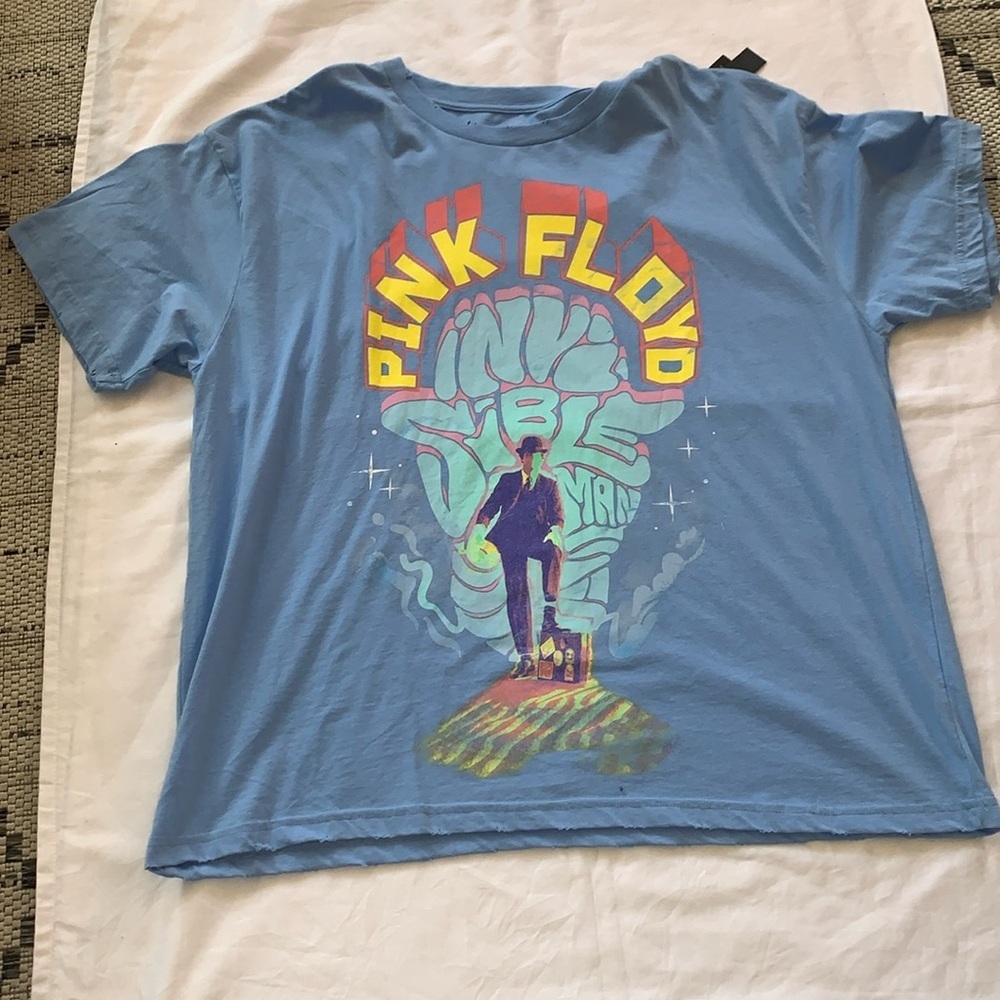 BNWT UNISEX Pink Floyd Invisible Man Distressed Oversized TShirt